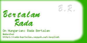 bertalan rada business card